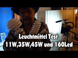 Leuchtmittel Helligkeits Test