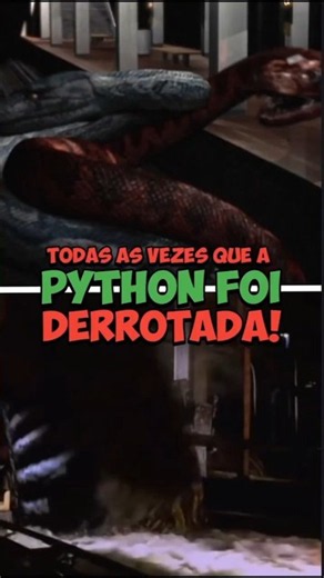 TODAS AS VEZES QUE A PYTHON FOI DERROTADA! #python #filmesdeterror #review #trash #syfy