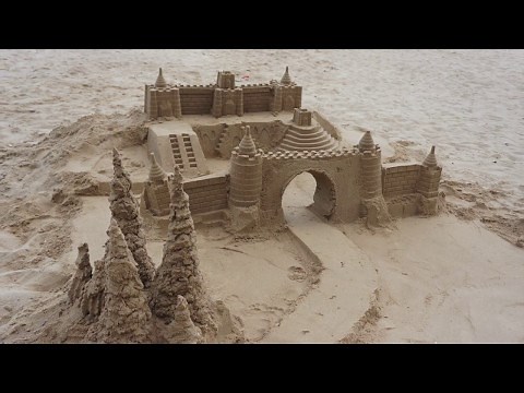 Sandcastle Building Time-lapse Video