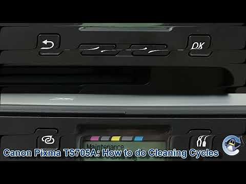 Canon Pixma TS705a: How to do Printhead Cleaning and Deep Cleaning Cycles to Improve Print Quality