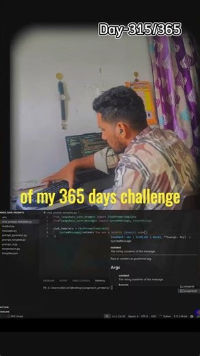 day-315 of my 365 days challenge and today I make video for my journey #coding