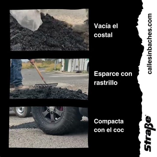 ¿Tienes baches en tu calle o camino?