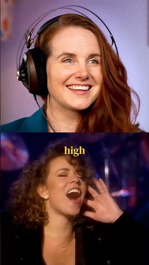 Why does Mariah touch her ear on those high notes?