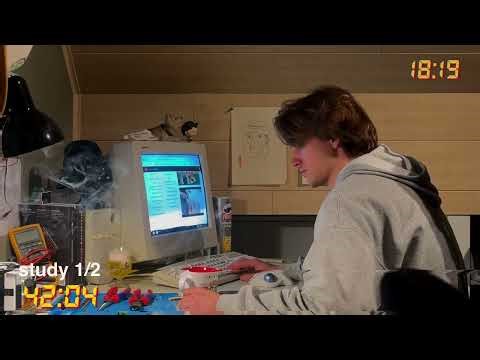 study with me pomodoro! rain sounds, 10-min break