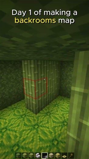 Day 1 of making a backrooms map in Minecraft