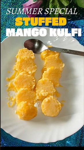 🥭 Mango Stuffed Kulfi Recipe 😍 | #shortsfeed #kulfi #guriyakitchen #summerspecial