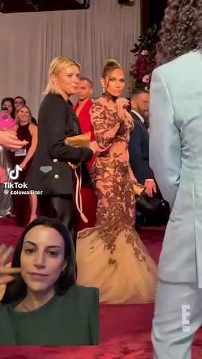 J Lo's Glam Bot Interaction at the Golden Globes