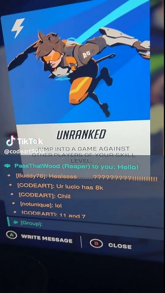 I’m code art btw there tank was buns #overwatch2