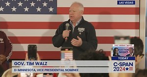 Gov. Tim Walz Campaigns in Las Vegas