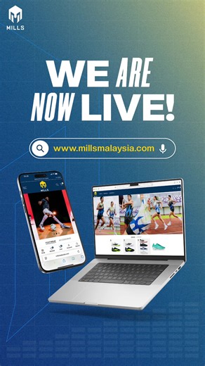 The wait is over. MILLS Malaysia is now live! Shop footwear & accessories made for movement. #TheNextLevel #MILLS #MILLSMalaysia