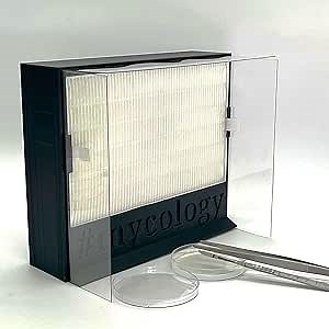 Mycology Mini Laminar Flow Hood with Plexiglass Sides - 3D Printed from Recycled Plastic- Unique Design One of One - Black