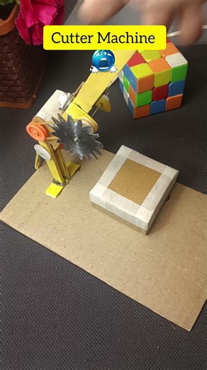Mini Wood Cutter Machine Model Science Project With Dc motor #shorts #scienceproject #dcmotor
