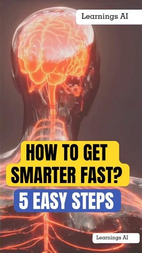 HOW TO GET SMARTER FAST? (5 Steps) #howto #tutorials #educational #sciencefacts #health