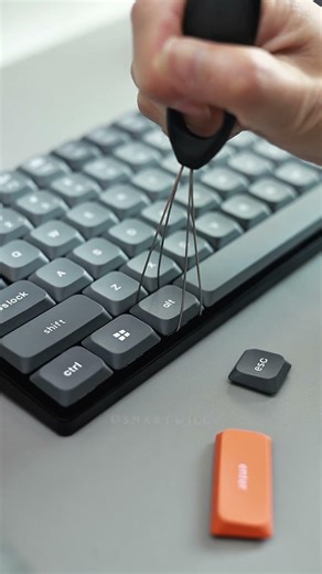 Smooth red linear switches, instant response, zero distraction. This keyboard just hits different