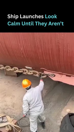 InsidersHive AI on Instagram: "A ship launch is one of the highest risk moments in a vessel’s life. No propulsion, no steering just gravity, momentum, and tight tolerances. When thousands of tons start moving, load shifts happen fast and small errors compound. That’s why yards obsess over slipway angles, release timing, tide/current windows, and exclusion zones. This is where AI actually earns its keep: sensor networks track tension, hull motion, and drift in real time. Computer vision can confi