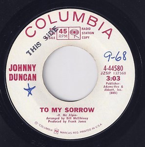 Johnny Duncan - To My Sorrow