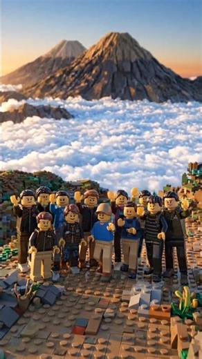 Indonesia’s Most Beautiful Mountain... in LEGO #lego