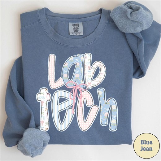Comfort Colors Lab Tech Sweatshirt, Laboratory Technician Sweater, Medical Lab Gift - Etsy