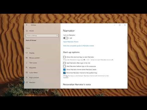 How To Enable/Disable Narrator Home When Narrator Starts on Windows 10 [Guide]