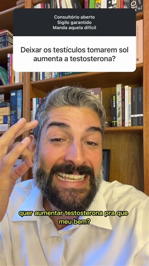 Reposição de testosterona via sol nos testículos #urologia