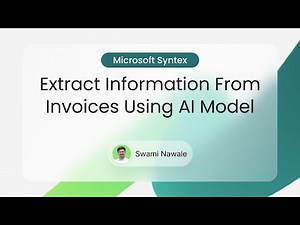 Microsoft Syntex - Structured document processing - Extract information from invoices using AI Model