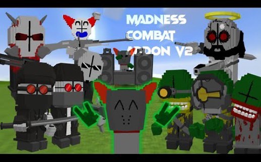 【Minecraft/ Madness combat】超优质暴力迪吧addon/ mod v2大更新展示