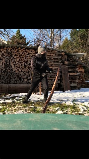 Logfight but my weapon decides to leave.. #logfight #martialarts #swordfighting