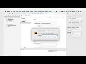 Xcode - ARKit - Tutorial - Lesson 2 - Keychain password pop-up error