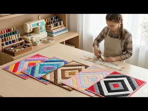 A lovely placemat sewn from scraps of fabric 💟 Easy to sew, even beginners can do it 💟