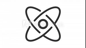 Science animation set. Scientific discovery animated line icons. Education technology. Laboratory research. Black illustrations on white background. HD video with alpha channel. Motion graphic Stock Video
