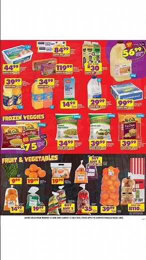 Shoprite Specials 22/06 - 12/07