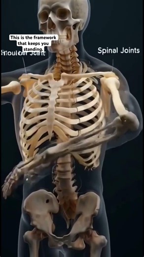 Male Human Skeletal System in 3D 🦴 | Full Bone Structure Animation Explained #skeletal