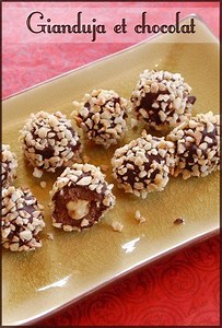 Recette de bouchées chocolatées aux noisettes et gianduja