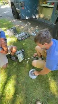 Best way to change blade on demo saw, and the safety squint #masonry #constructionlife #concrete