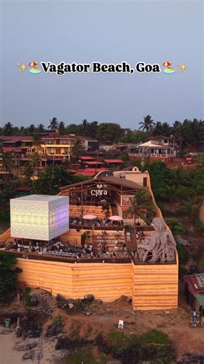 Pranay Salavkar on Instagram: "Do follow @spoon.of.taste ✅ Sundown scenes and chill beats at Goa’s iconic sundowner vibe spot❤️😍 📍Vagator beach 🏖️ @claragoaofficial #goabeach #goa #vagator #vagatorbeach #beachview #beachfront #goaexplore #hottest #hottestplace #sunset #sunsets #sunsetlove #sundowner #clara #goavibes #touristattraction #northgoa #viralreels #trendingreels #goadiaries"