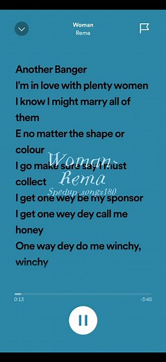 Woman-Rema #speedsongs #spedupsounds #songs #fypシ #rema #woman #afrobeats #fypシ #viral #xyzbca