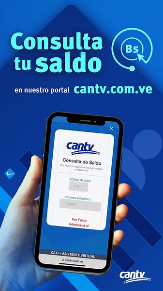 Cómo consultar tu saldo en Cantv