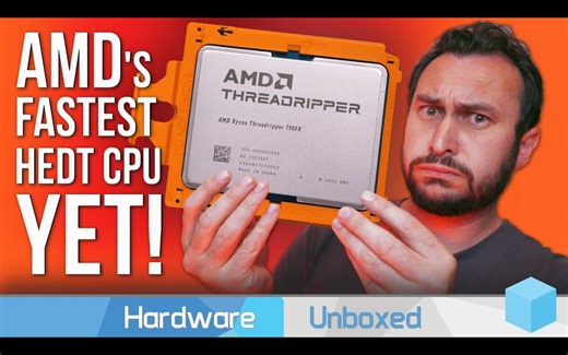【4K60帧】新一代AMD线程撕裂者 7970X & 7980X 处理器评测跑分 | 作者：Hardware Unboxed | 机翻中文
