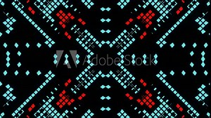 VJ Loop animation of pixel mosaic ver07 Stock Video