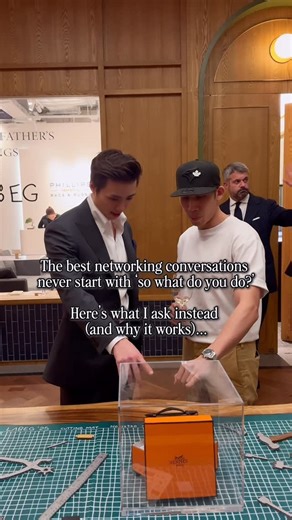 Mikes.ai on Instagram: "Here are 10 conversation starters that beat “So, what do you do?” First, keep in mind what these events are truly for: It’s not about chatting with everyone or instantly making a best friend. It’s about having a handful of real conversations with people who intrigue you…conversations that naturally lead to a follow-up coffee, lunch, or whatever works. Here’s a mindset shift that lets me enter any room with ease: Everyone showed up to meet people. That’s literally the reas