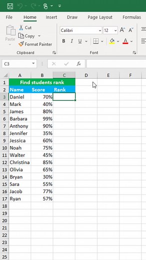 42K views · 270 reactions | How to find students rank in excel | Time to Office | Facebook