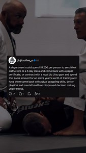 Most gym owners I know would gladly give your agency a group discount to send your cops there. Do you own a gym or train at an LE friendly gym? Drop a comment with your gym’s IG handle and location so everyone can see some options. Change the game. #police #jiujitsu #policetraining | Jiu Jitsu Five-O