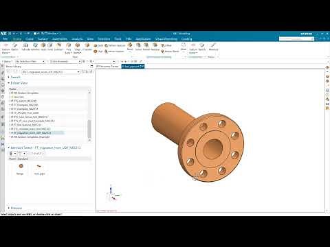 NX Feature Templates: Conversion from UDF [NX 2212]