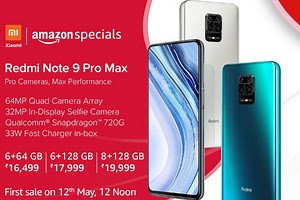 Redmi Note 9 Pro Max First Sale Set for May 12: All Details