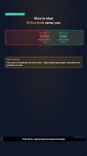 Prompt Engineering Claims $8,000/Month. Here's the REAL Math.