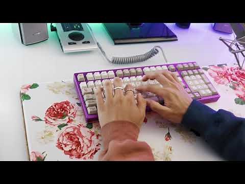 Woops' KBD19X with lubed Cherry MX Browns Typing Sounds ASMR