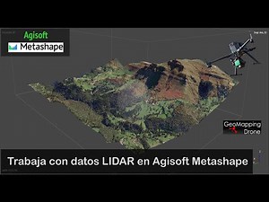 Process LIDAR data in Agisoft Metashape. DEM and contour lines.