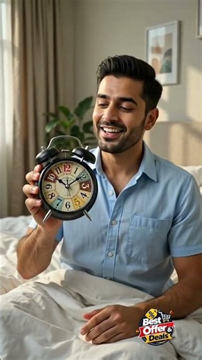 Vintage Twin Bell Alarm Clock | Retro Table Clock for Bedroom & Home Decor