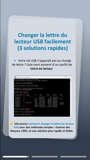 Changer la lettre du lecteur USB facilement (3 solutions rapides)