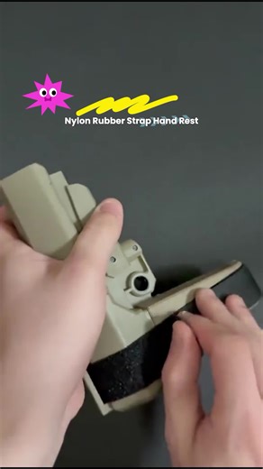 Nylon Rubber Strap Hand Rest SBA3 SBA4 SBA5 Brace Nylon Backrest Model Toy, SBA3 SBA4 SBA5 Stock Toy Tactical Tool Modular Hand Rest & Backrest for Tactical Play